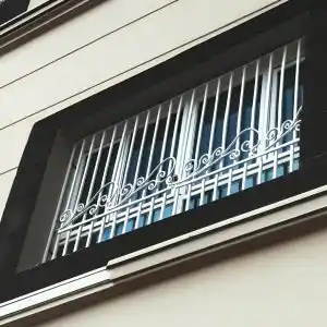 حفاظ پنجره مدل گل نیلوفری