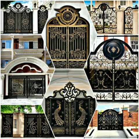 villa-door-wrought-iron-kh خرید درب ویلایی فرفورژه