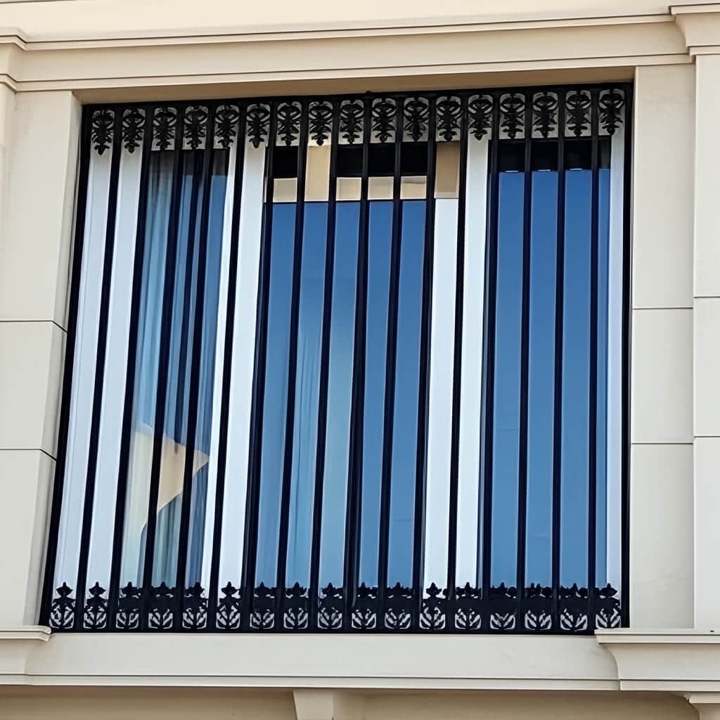 تصویر تنوع رنگ حفاظ قندیل دار (سفید، طلایی، قهوه&zwnj;ای سوخته، مشکی)