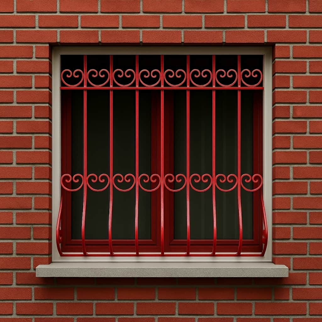 عکس حفاظ موج رنگ مشکی روی نمای ساختمانی مدرن