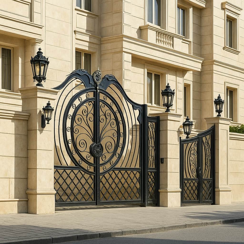 درب ورودی دایره مصور مناسب ساختمان مدرن و کلاسیک