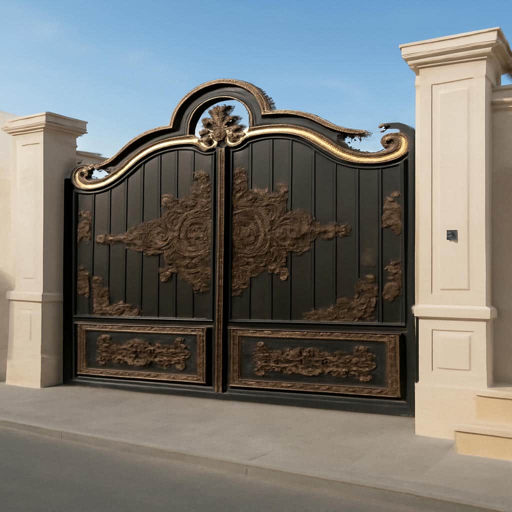 درب گل آرا شمس ماشین رو و نفررو 9 خرید درب فرفورژه گل آرا با قیمت روز و ارسال تهران