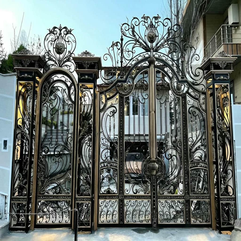 نصب درب حیاط پروفیل مقاوم در بومهن