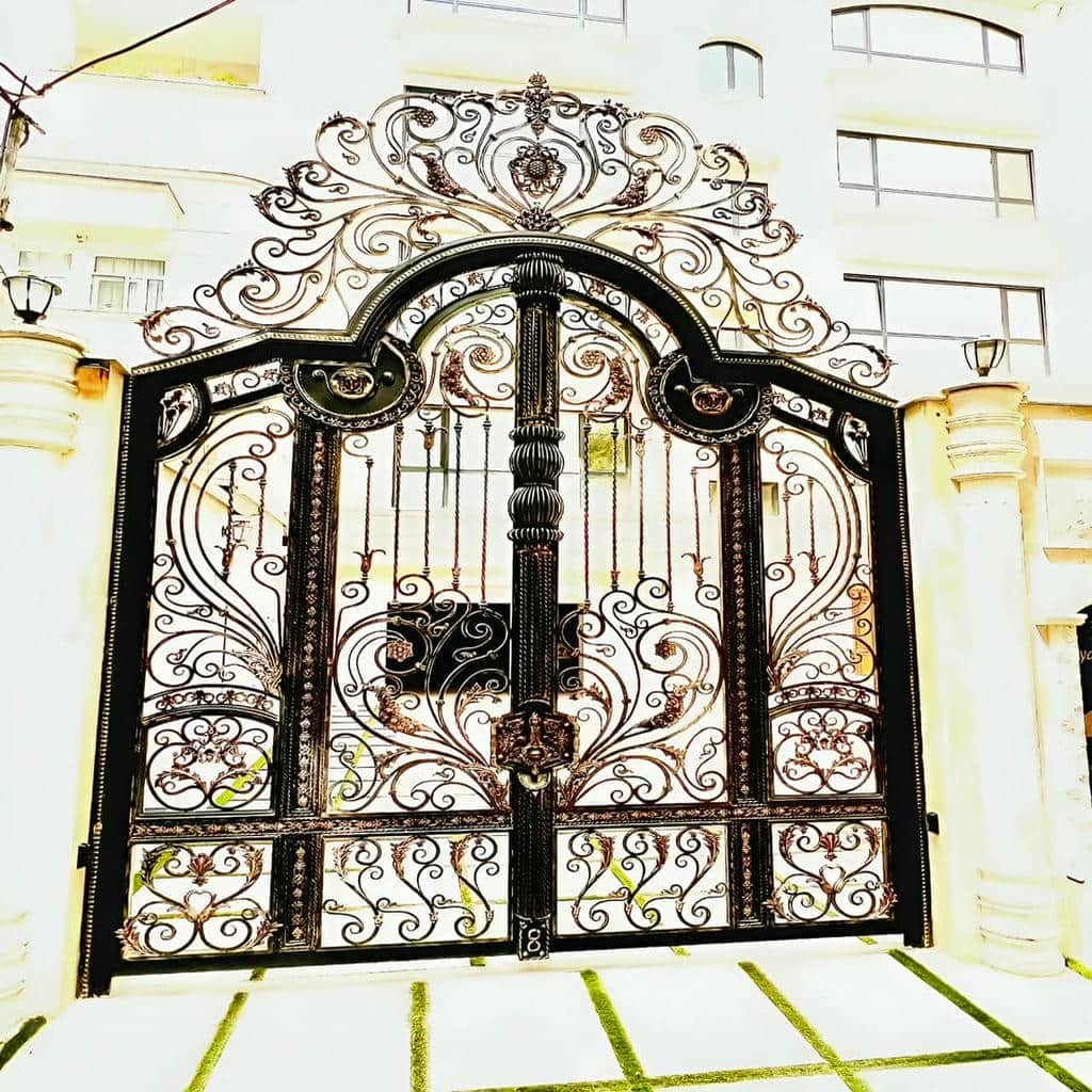 نصب درب حیاط پروفیل سنگین در نوشهر