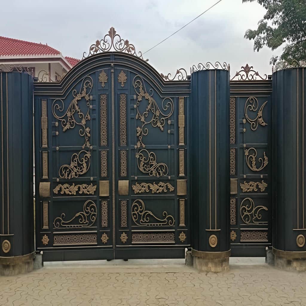 فروش درب حیاط رنگ کوره ای در کردان