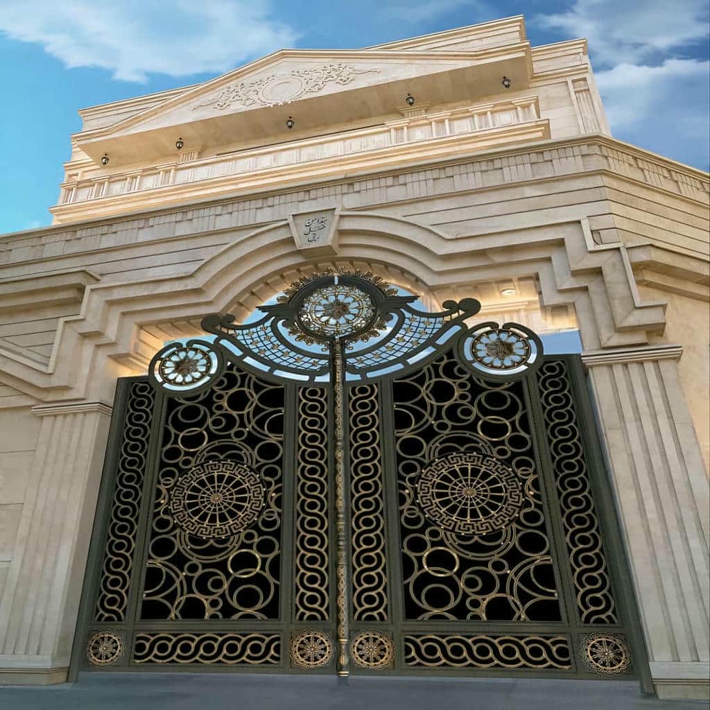 نصب درب حیاط پروفیل سنگین در سبزوار