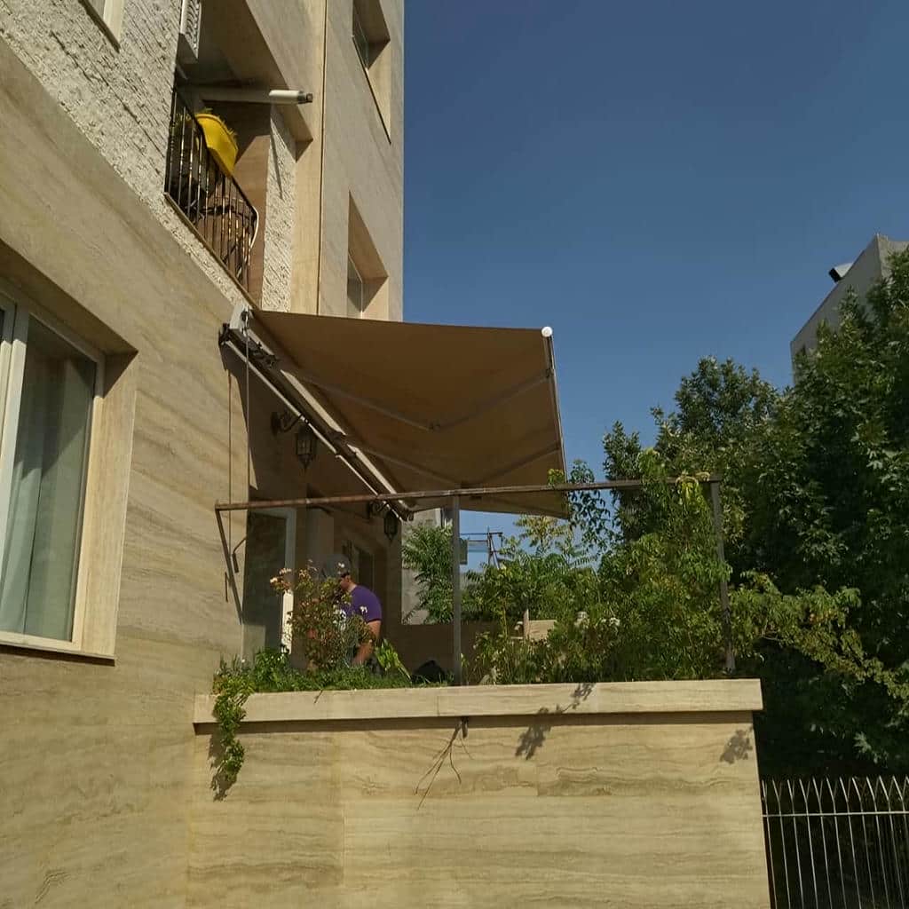 نصب سایبان برقی تراس در مریوان