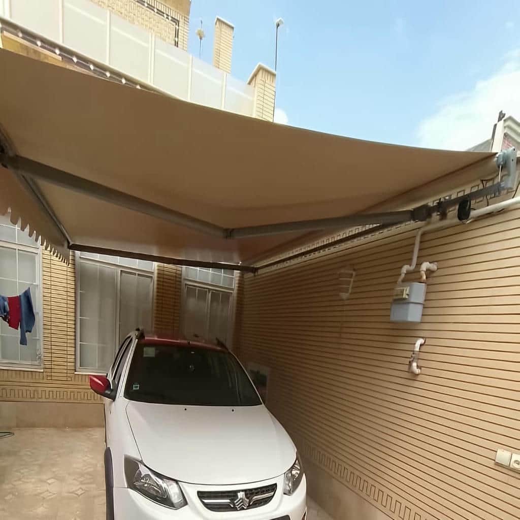 قیمت سایبان برقی یراق استاندارد در کردان