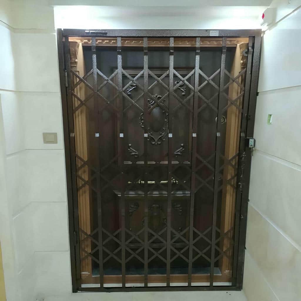 خرید درب آکاردئونی قفل ضدبرش در مشهد