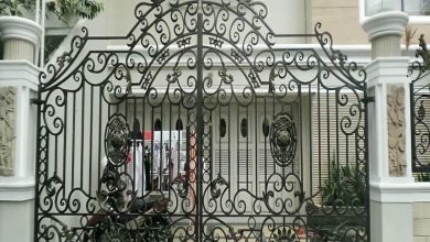 درب حیاط در کرمان