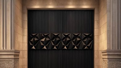 درب حیاط در آمل