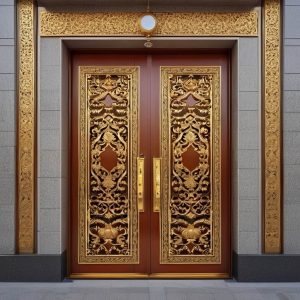 درب حیاط در کیش