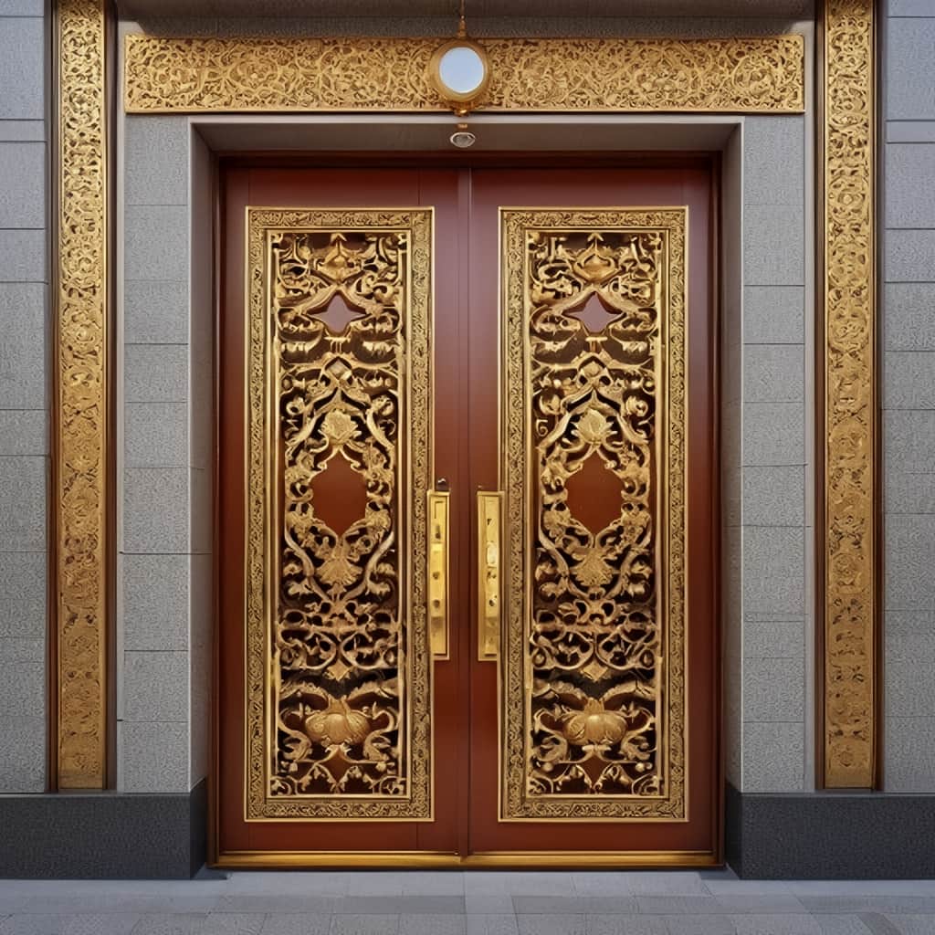 درب حیاط در کیش