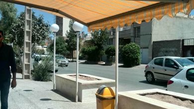 سایبان برقی در بندر دیلم