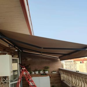 سایبان برقی در بندر انزلی