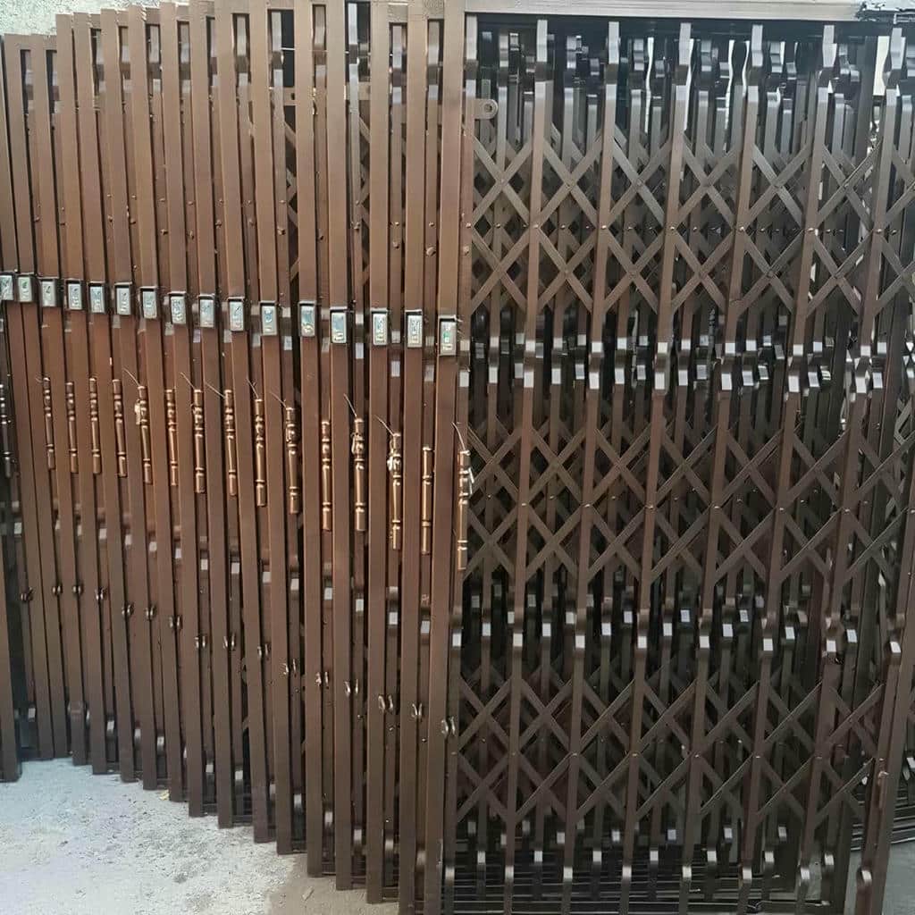 درب ریلی آکاردئونی کم جا با ریل روان