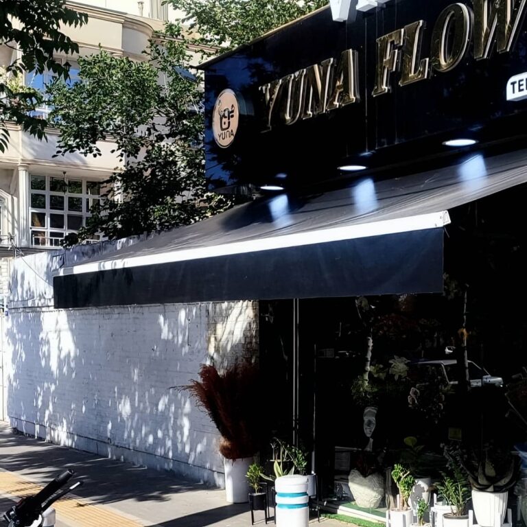 سایبان برقی مجهز به سنسور باد و باران