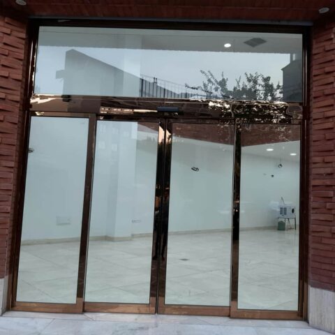قیمت درب تلسکوپی اتوماتیک شیشه ای