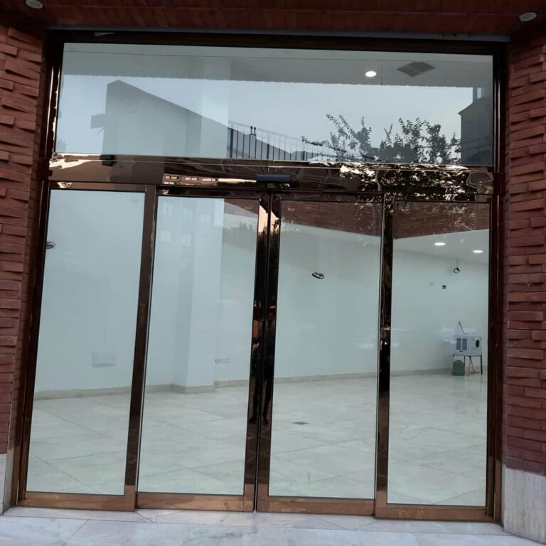 قیمت درب تلسکوپی اتوماتیک شیشه ای