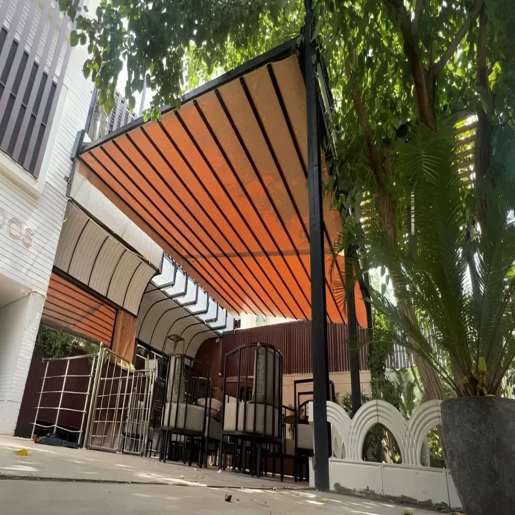 خرید سقف برقی حیاط با کنترل از راه دور
