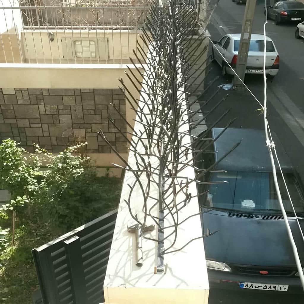 حفاظ دیوار ضد سرقت میلگردی با پوشش ضدزنگ