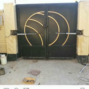 جک درب حیاط سنگین دو لنگه با موتور پرقدرت