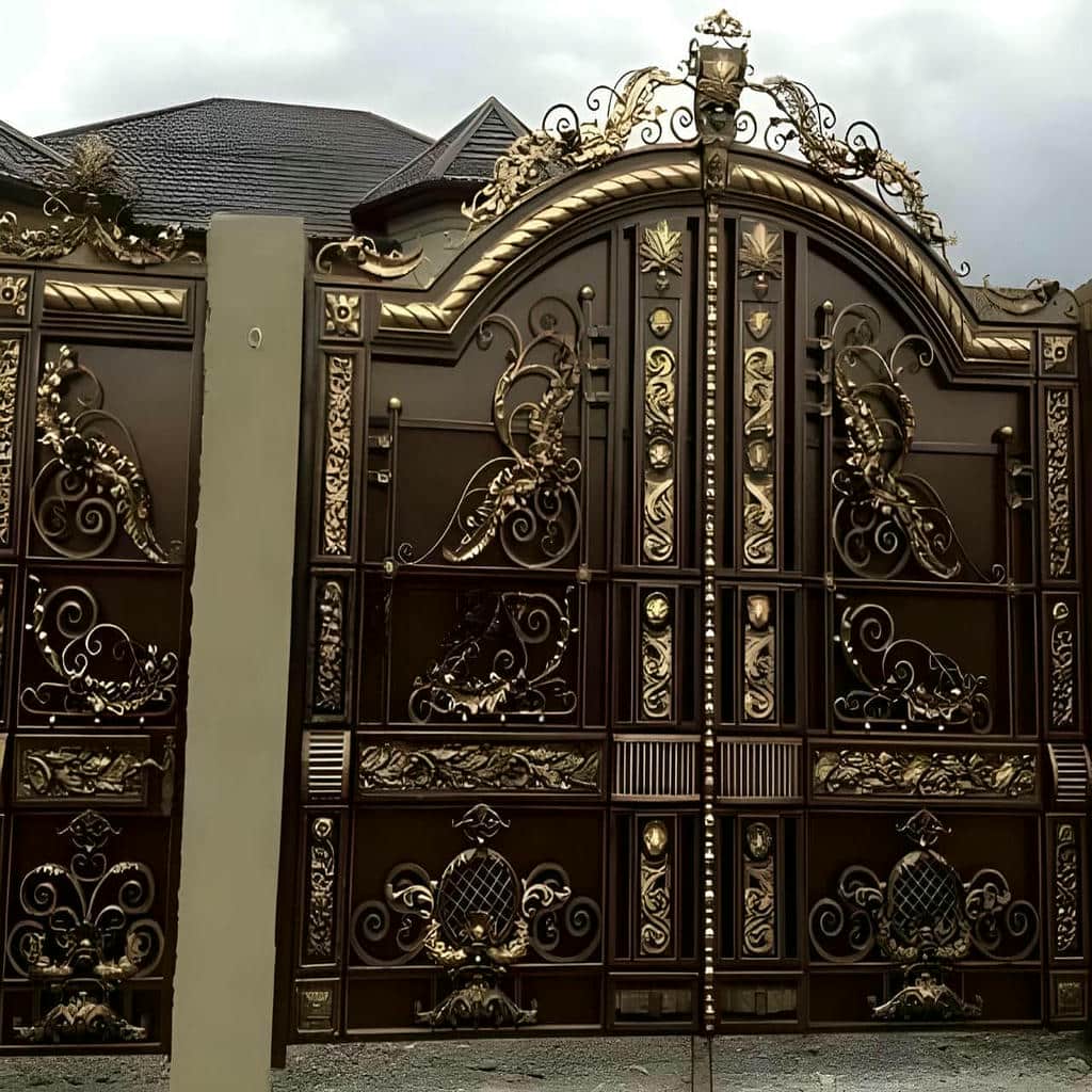 درب حیاط برش لیزری هندسی با لبه های تمیز و برش دقیق