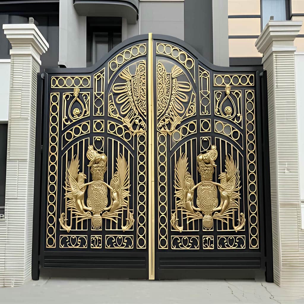 درب آهنی ورودی حیاط شیک مناسب ورودی اصلی