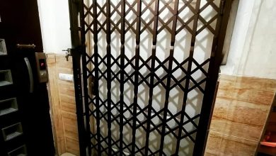 8 طرح درب آکاردئونی چهار گل لوزی