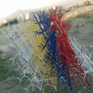 حفاظ شاخ گوزنی خار دار برای ایمن سازی دیوار ساختمان