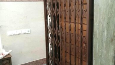 حفاظ متحرک فلزی برای ورودی ساختمان