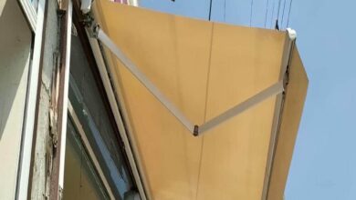 سایبان بالکن برقی فضای مسکونی