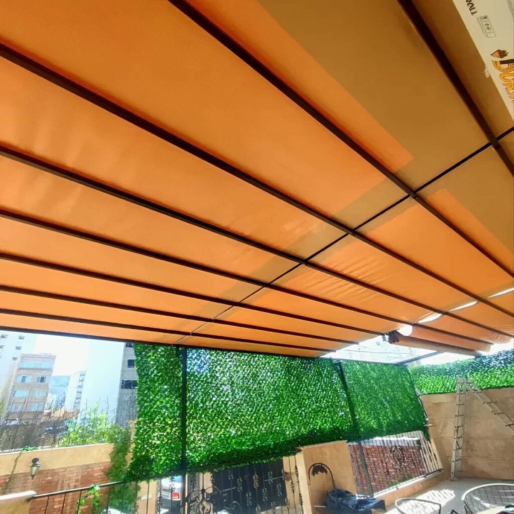 سقف متحرک پارچه ای فضای باز