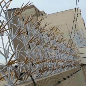 حفاظ دیوار حیاط فلزی مقاوم در فضای باز