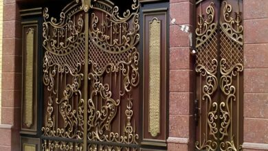 درب ویلایی پارکینگ فرفورژه کلاسیک