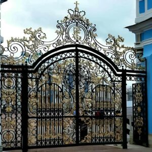 درب شهرکی فلزی با طراحی ورودی