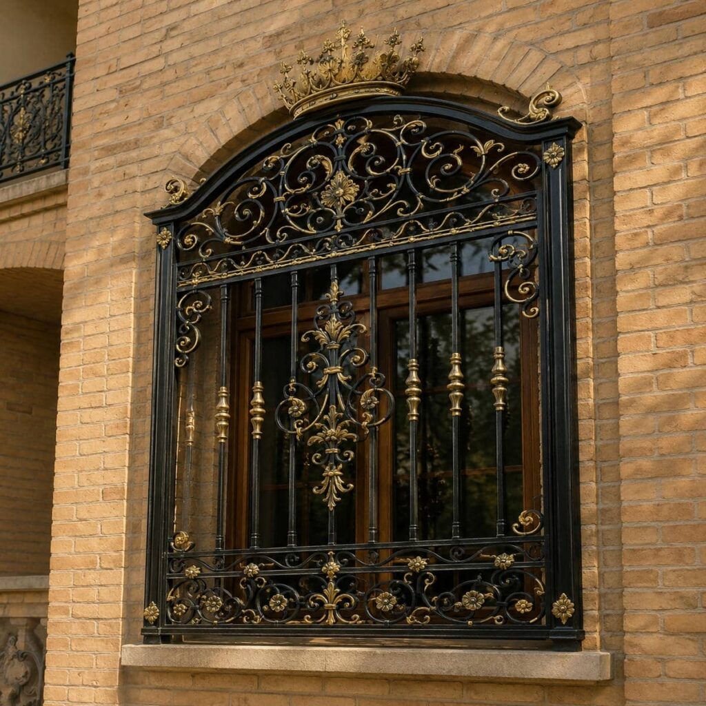حفاظ پنجره فرفورژه اتصالات مقاوم