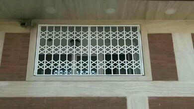 حفاظ پنجره متحرک فلزی با طراحی کاربردی