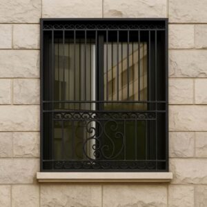 حفاظ پنجره کلاسیک آهنی برای نمای ساختمان