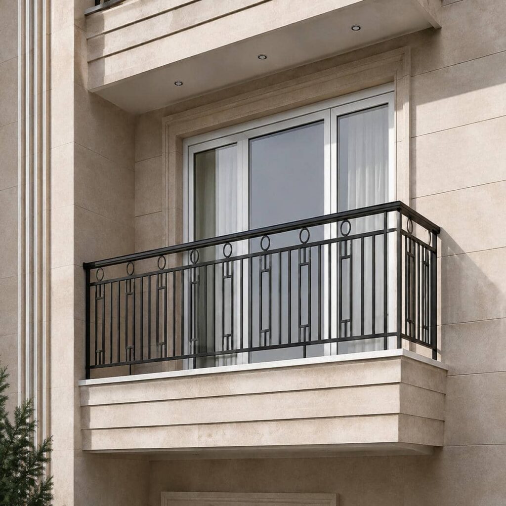حفاظ تراس فلزی نمای روشن در بندرعباس