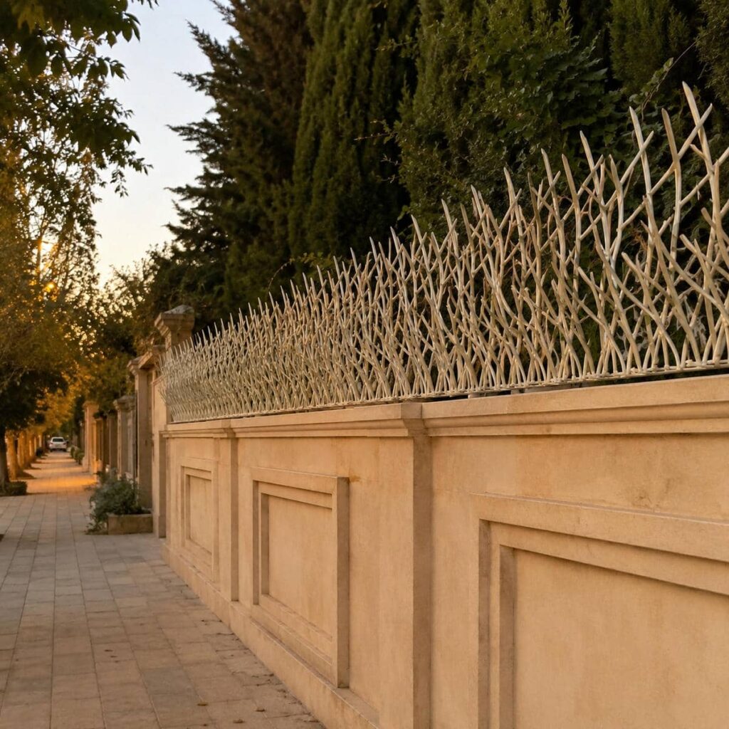 حفاظ دیوار سرنیزه‌ای متراکم برای کرمان