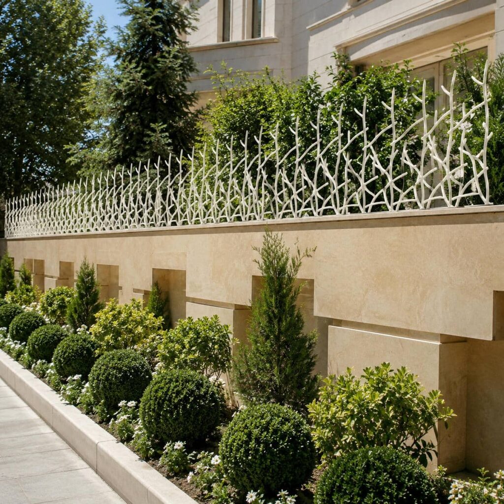 حفاظ دیوار سرنیزه‌ای مقاوم برای استان کرمان