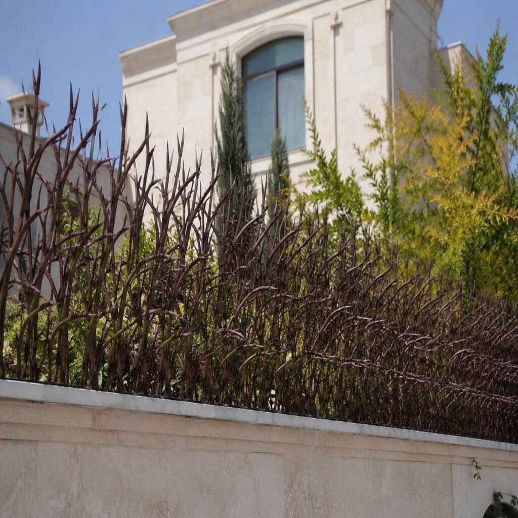 حفاظ دیوار سرنیزه ای مشکی در ساری