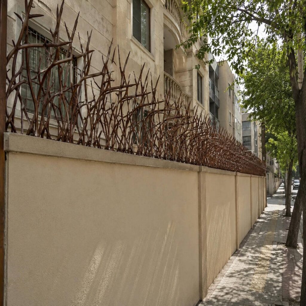 حفاظ دیوار شاخ گوزنی مشکی در یاسوج