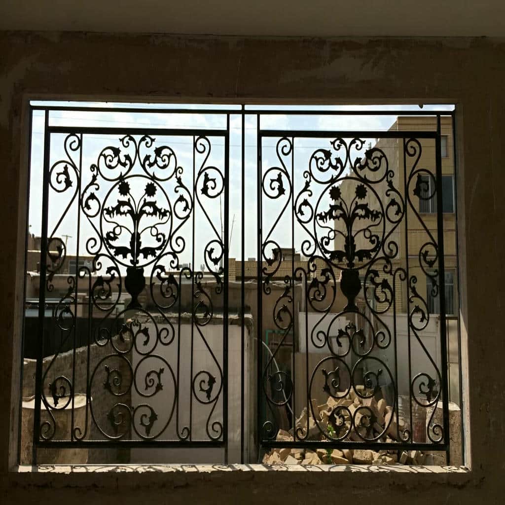 حفاظ پنجره سفید سفارشی برای ساختمان مسکونی سمنان
