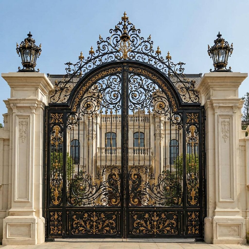 درب حیاط دو لنگه مدرن در استان هرمزگان