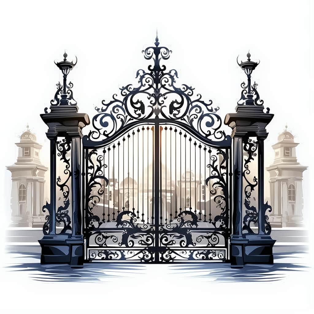 درب حیاط دو لنگه نصب شده استان قزوین