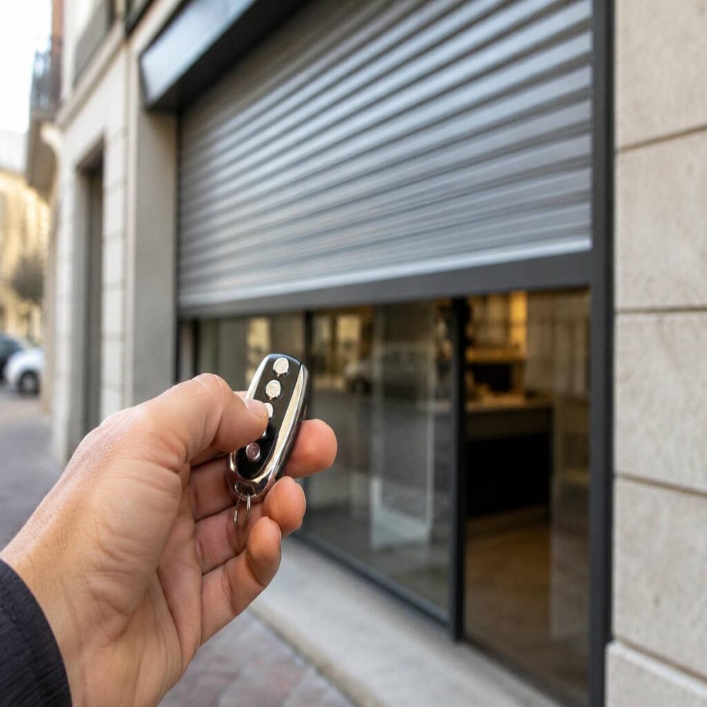 مدل ریموت‌دار خاکستری هماهنگ با نمای مینیمال