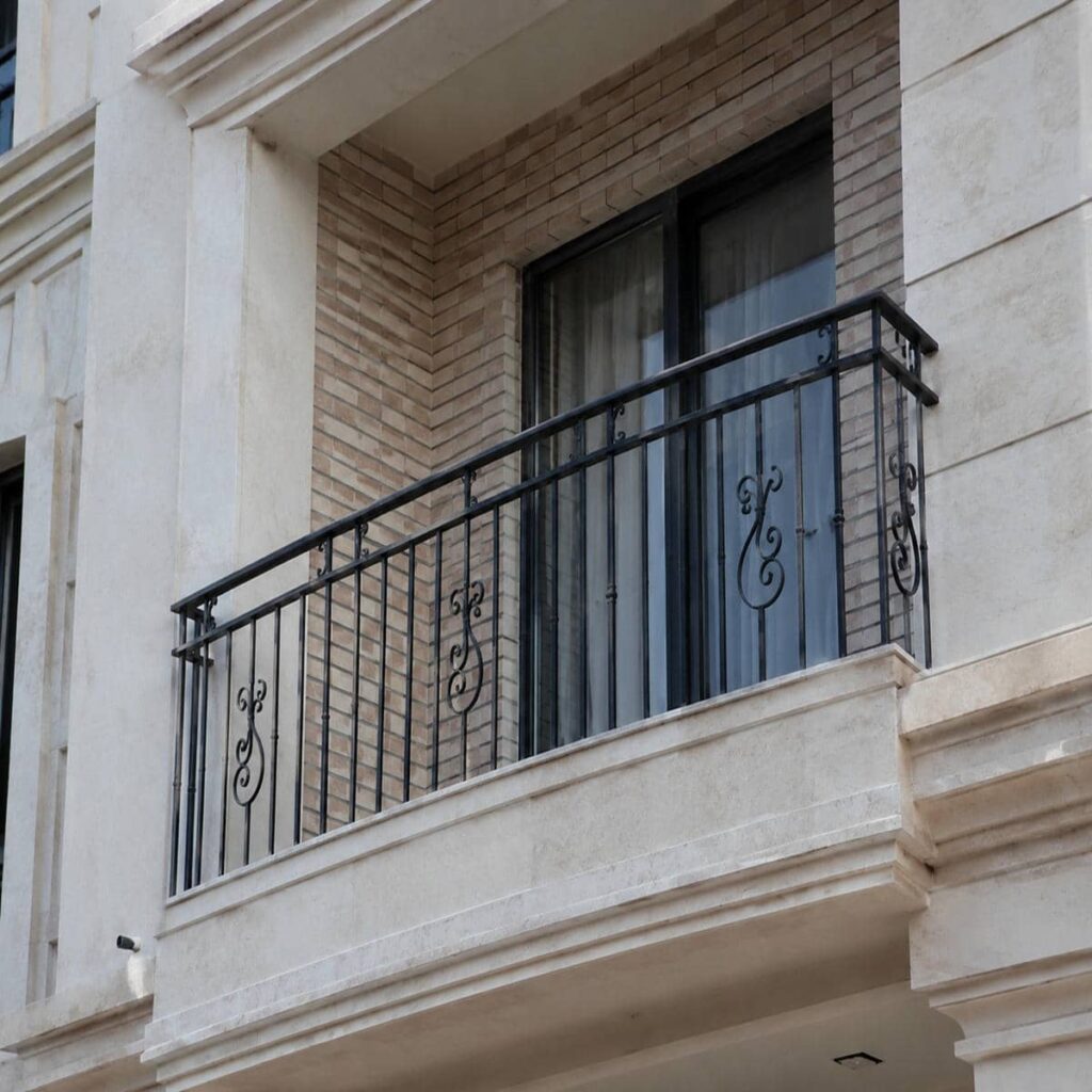 نرده تراس مدرن پروژه در استان آذربایجان شرقی