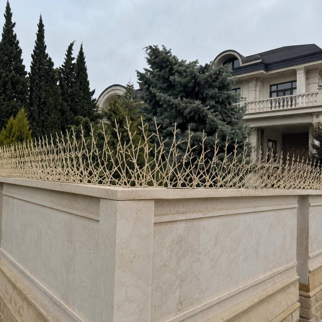 نرده روی دیوار دهانه عریض در کرمان